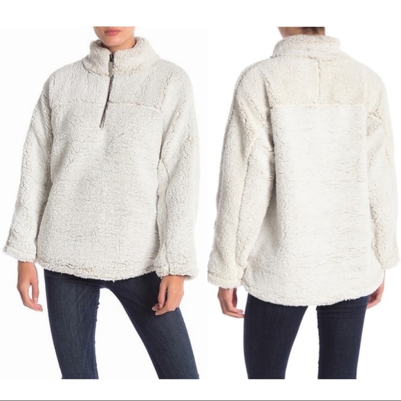 Elodie Sweaters - ELODIE Sherpa Pullover Sweater XL NWT